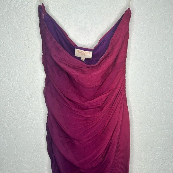 NWT ROCOCO SAND Long Dress In Wine Large Revolve - Picture 4 of 16